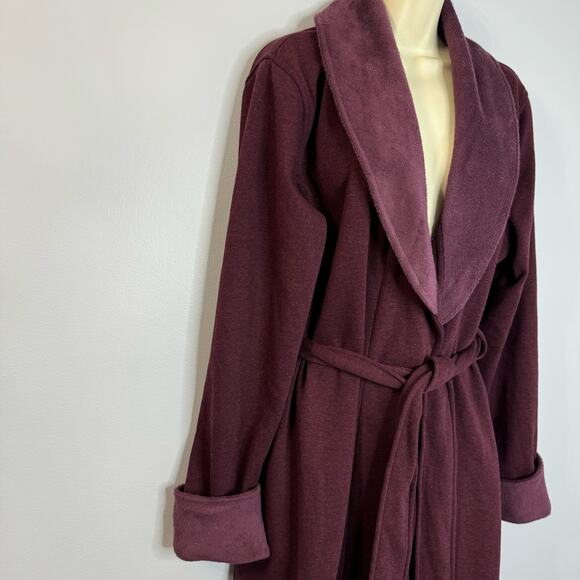 UGG Duffield Ii Shawl Collar Wrap Robe Wild Grape In Purple Soft Loungewear XL - Picture 6 of 15